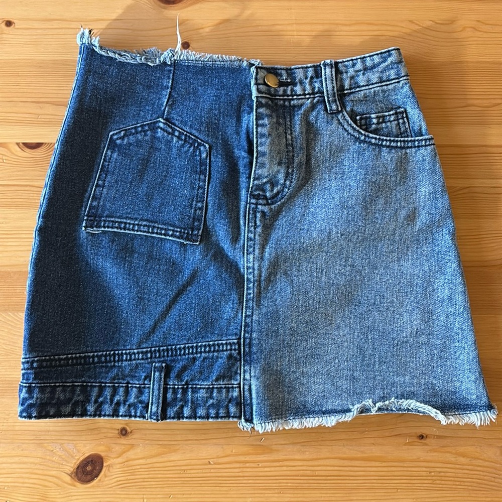Some Others NY Patchwork Denim Mini Skirt
